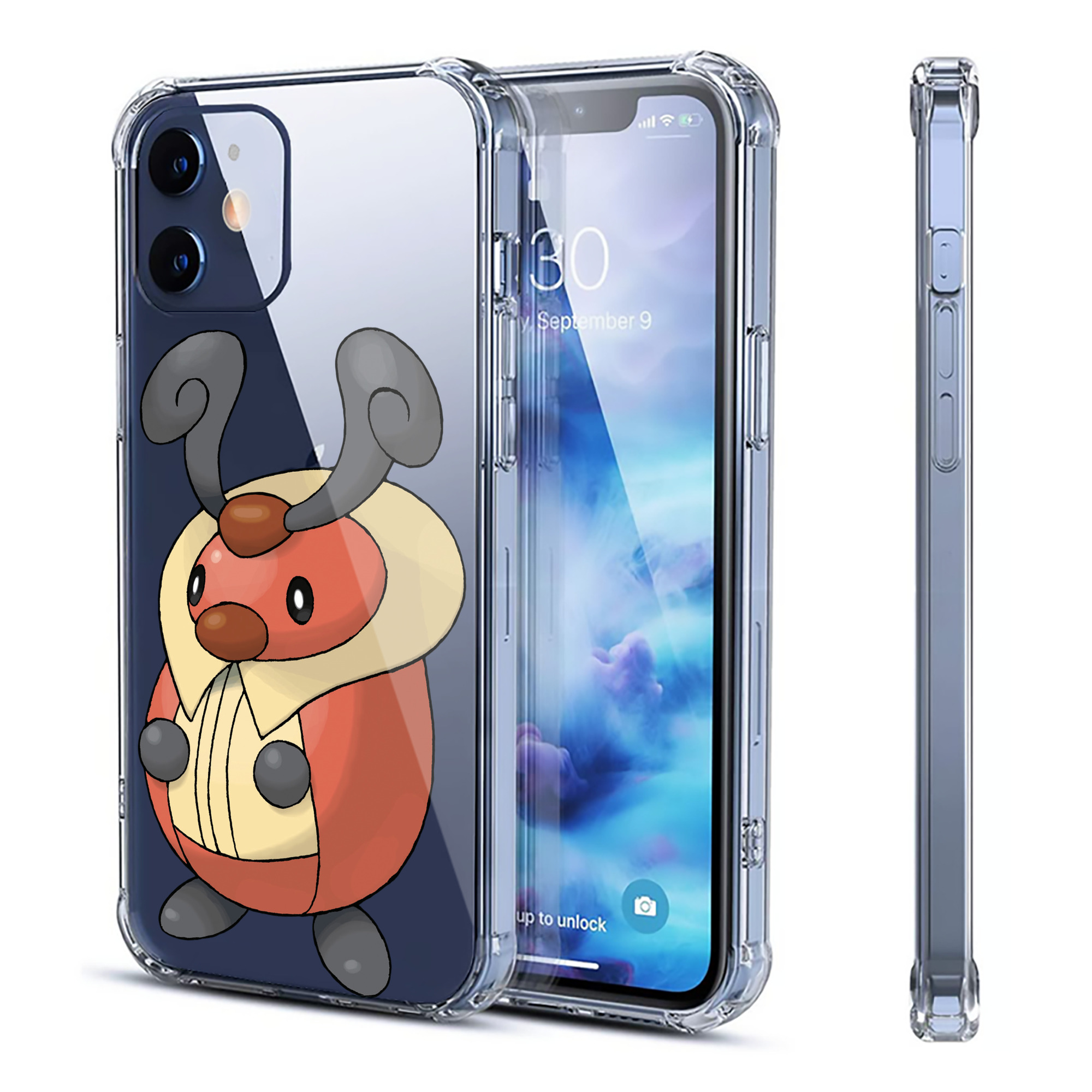 （画像用） ポケットモンスター Pokémon 【iPhone 12シリーズ対応】透明スマホケース（クリアソフトケース）